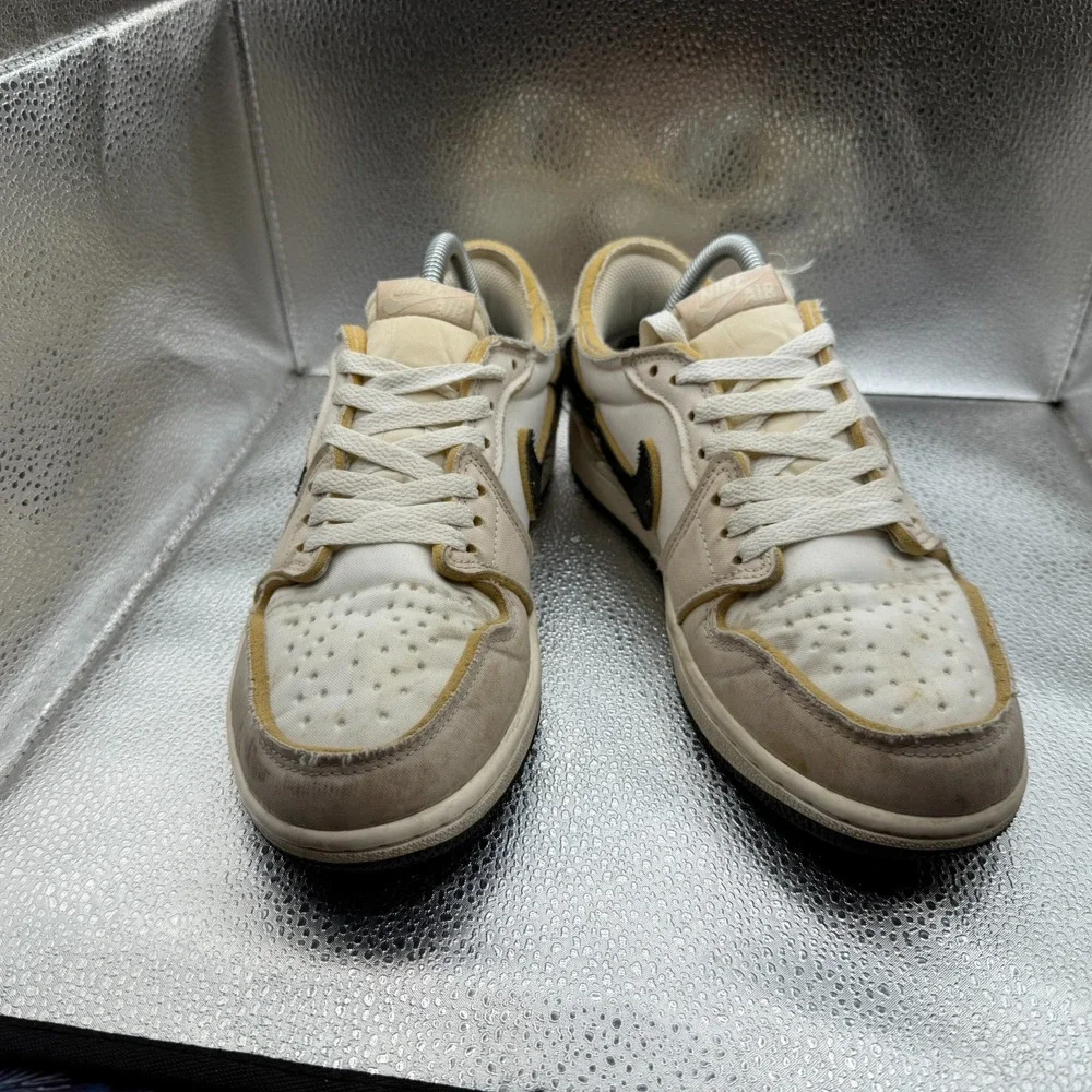 Size 8 Nike Air Jordan 1 Low OG EX Coconut Milk‎ White Mens Sneakers DV0982-100